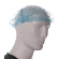 1067000011 Baret/Mopcap PP model wokkel (met alu strip) - blauw - 100st  Baret detectable wokkel blauw - 100 stuks